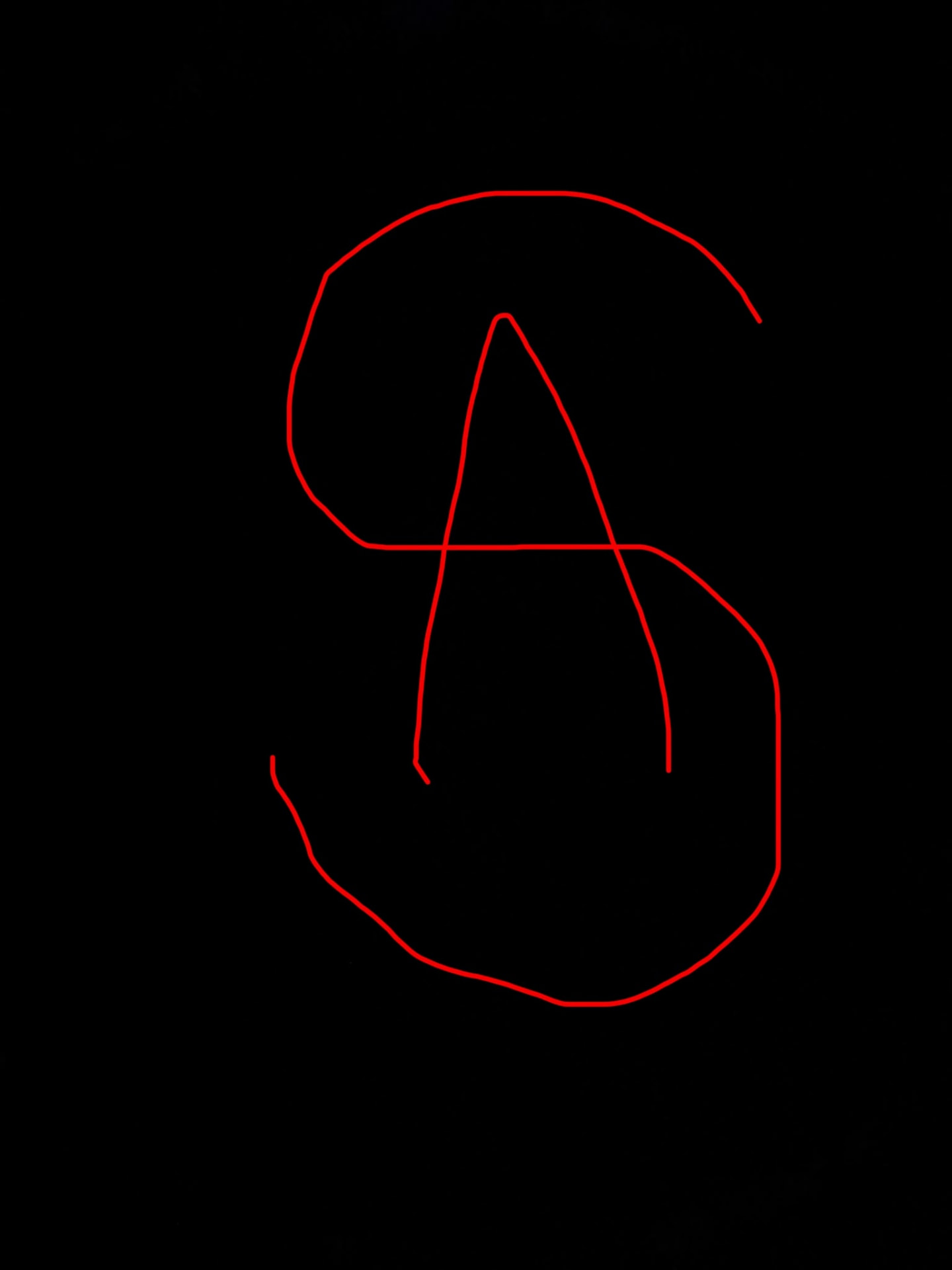 Early red SA monogram used as demo cover artwork